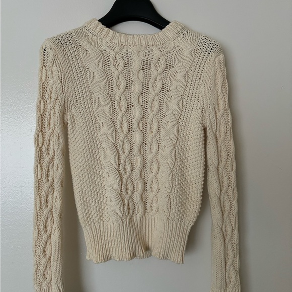 Crewcuts J. Crew Boys Cream Cable Knit Sweater - Picture 7 of 7